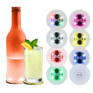 Light up coasters for drink