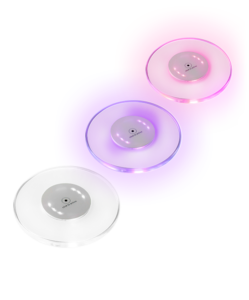Abgerundeter-transparenter-ABS-LED-Untersetzer
