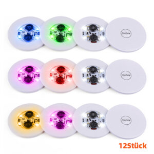 EVA LED Untersetzer (12 Stück)